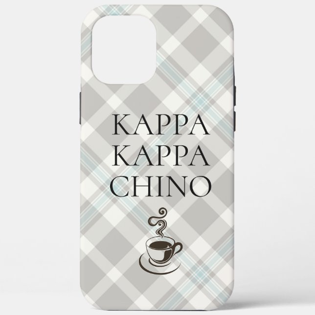 Kappa Kappa Chino Funny Coffee Lover Case-Mate iPh iPhone Hülle (Rückseite)