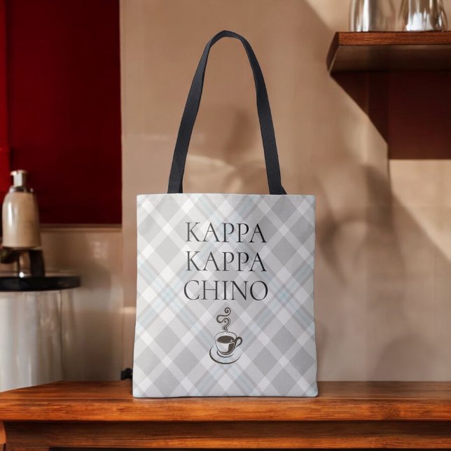 Kappa Kappa Chino Funny Coffee Lover Kariert (A great gift idea for the coffee lover!)