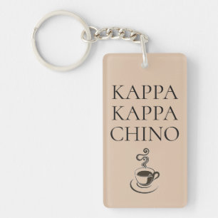 Kappa Kappa Chino Funny Coffee Lover Schlüsselanhänger