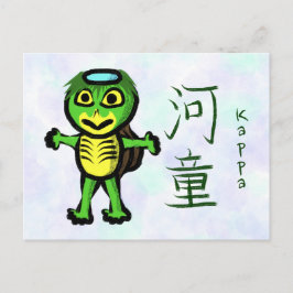 Kappa mit Kanji Postkarte