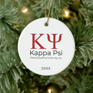Kappa Psi Pharmazeutische Bruderschaft Keramik Ornament