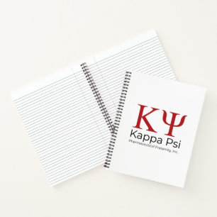 Kappa Psi Pharmazeutische Bruderschaft Notizbuch