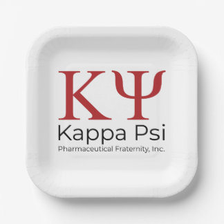 Kappa Psi Pharmazeutische Bruderschaft Pappteller