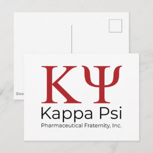 Kappa Psi Pharmazeutische Bruderschaft Postkarte