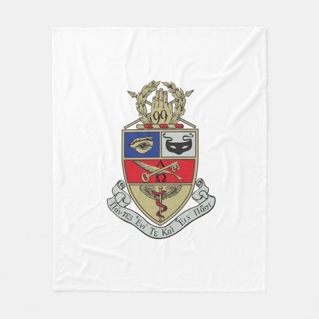 Kappa Psi Wappen Fleecedecke (Vorderseite)