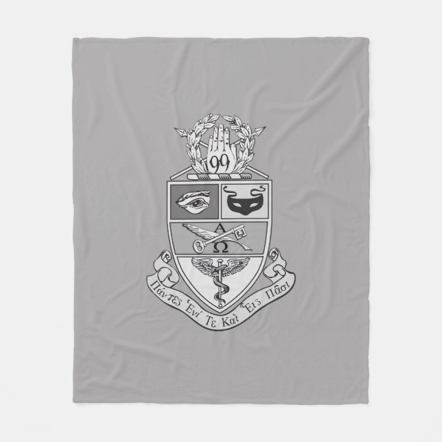 Kappa Psi Wappen Fleecedecke (Vorderseite)