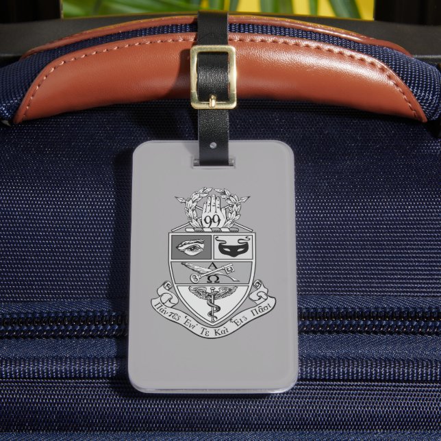 Kappa Psi Wappen Gepäckanhänger (Vorderseite Insitu 2)