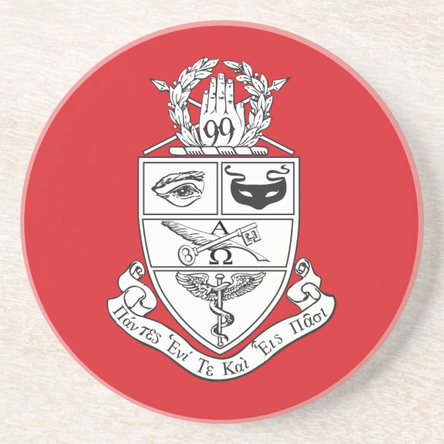 Kappa Psi Wappen Getränkeuntersetzer (Vorne)