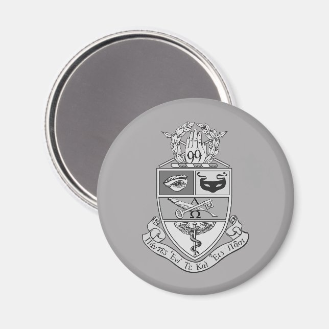 Kappa Psi Wappen Magnet (Vorderseite/Rückseite)