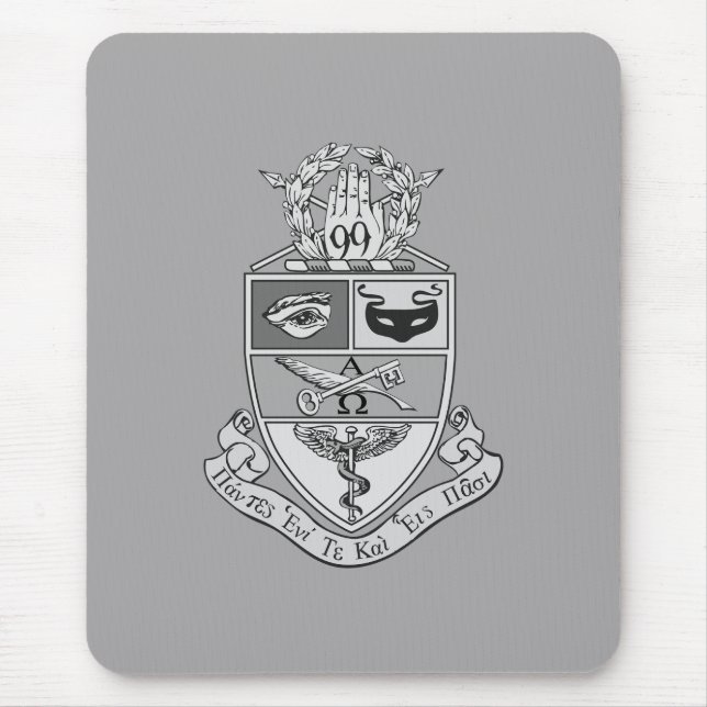 Kappa Psi Wappen Mousepad (Vorne)