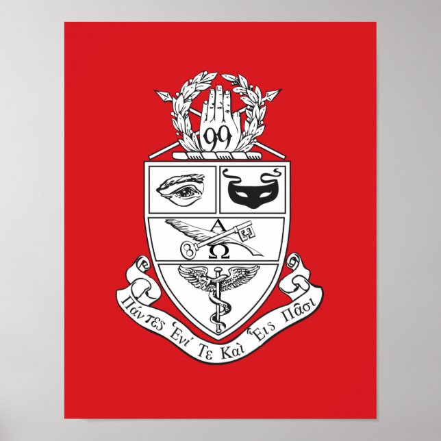 Kappa Psi Wappen Poster (Vorne)
