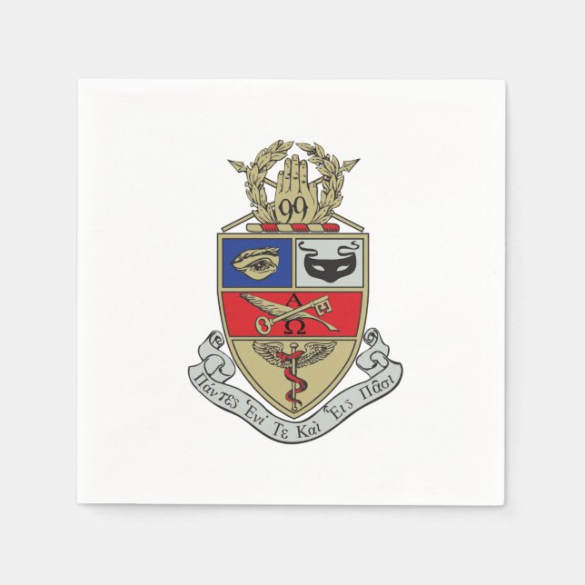 Kappa Psi Wappen Serviette (Vorderseite)
