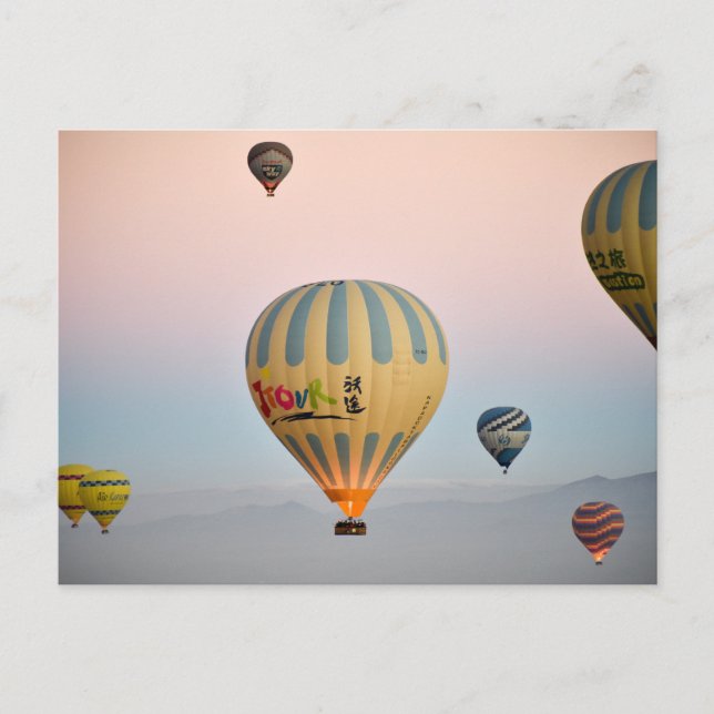 Kappadocia Ballonflug Postkarte (Vorderseite)