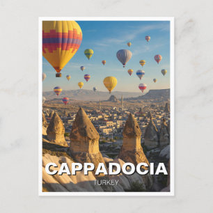Kappadocia Türkei Heißluftballons Postkarte