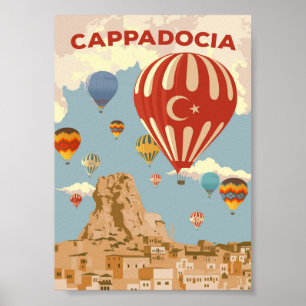 Kappadocia - Vintage Travel Poster