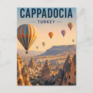 Kappadokien Türkei Reise Heißluftballons Postkarte