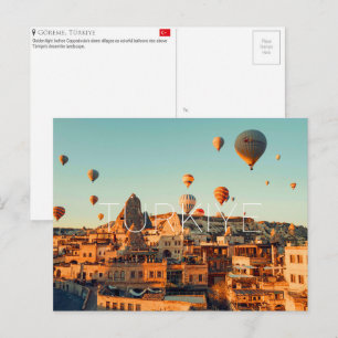 Kappadokien, Türkei Reise-Postkarte Postkarte
