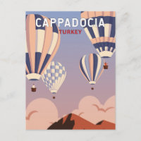 Kappadokien Türkei Retro Reise Kunst Vintage