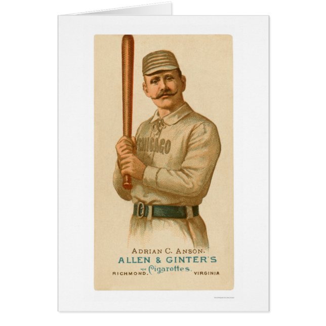 Kappe Anson Baseballkarte 1887 (Vorne)