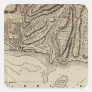 Kappe Francois Quadratischer Aufkleber