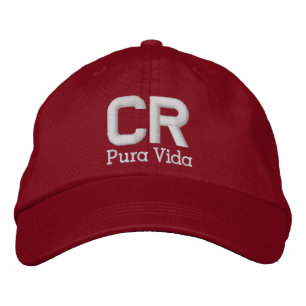 Kappe/Hut Costa Ricas Pura Vida Bestickte Baseballkappe