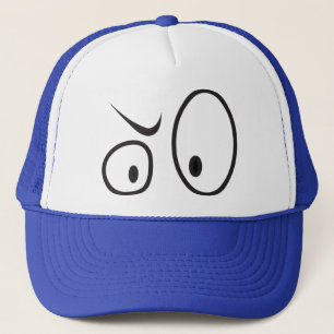 Kappe mit "WTF?" Augen