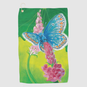 Kappmans-Blauer Schmetterling (Polyommatus-Heilkrä Golfhandtuch