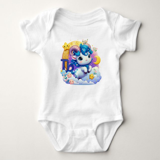 Kapricorn Baby Bodysuit Ein Stück Baby Strampler (Vorderseite)