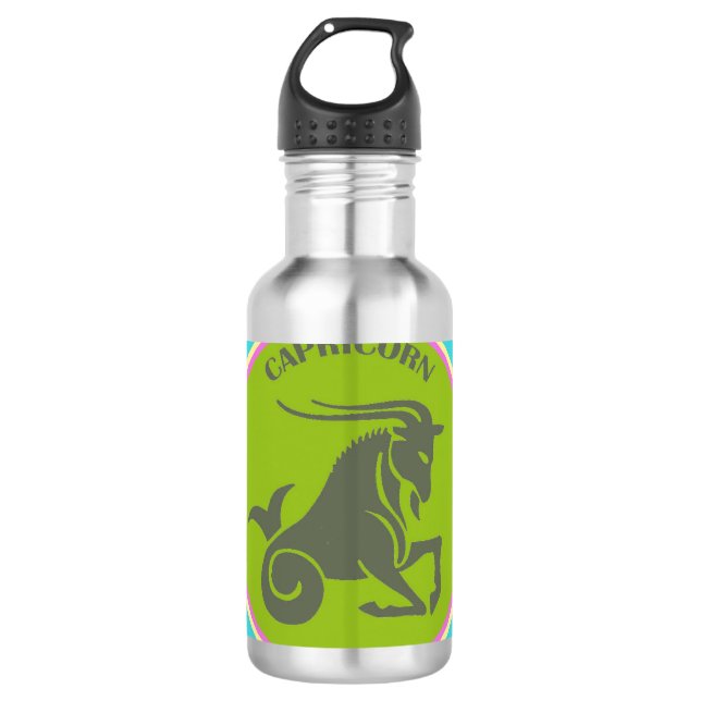 Kaprikornflasche Edelstahlflasche (Vorderseite)