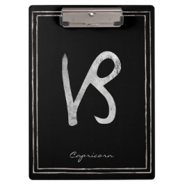 Kaprikornhammersilber stilisierte Astrologie Klemmbrett