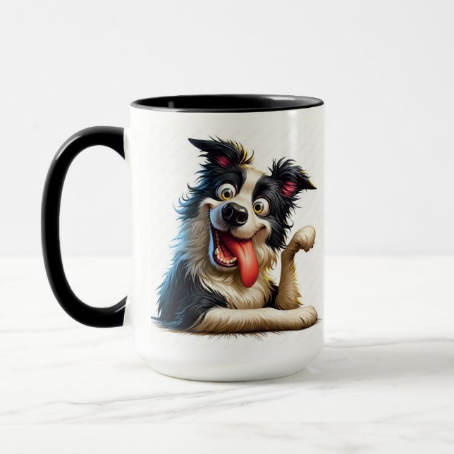 kapriziöser Hund Tasse (Links)