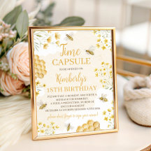Kapsel-Schild zum 1. Geburtstag von Little Honey