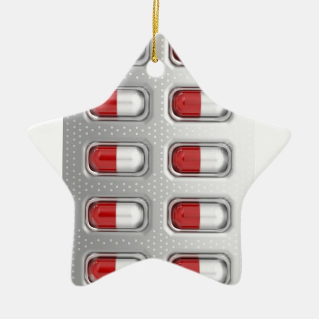 Kapseln im Blasensatz Keramik Ornament (Vorne)