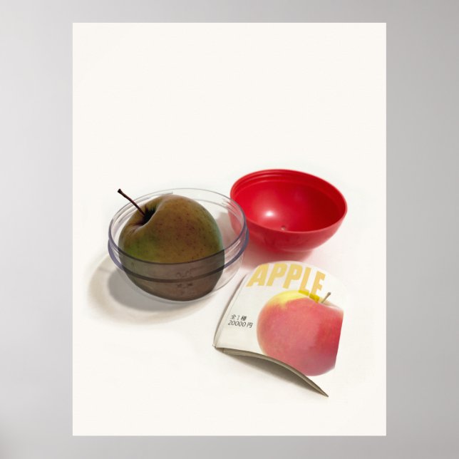 Kapselspielzeug Apple Food Price Consumerism Poster (Vorne)