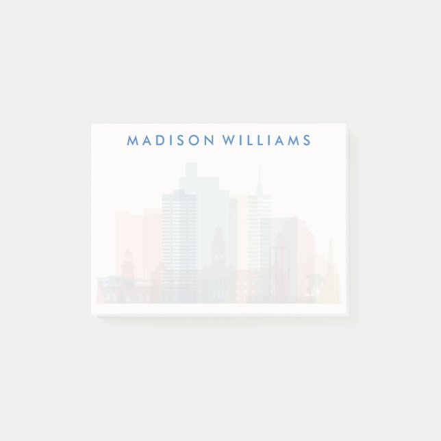 Kapstadt, Afrika| City Skyline Post-it Klebezettel (Vorderseite)