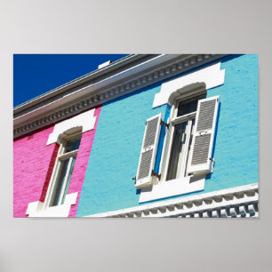 Kapstadt Bo-Kaap Architektur Südafrika SA Poster