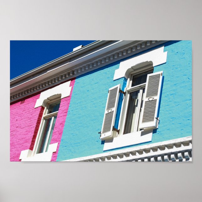 Kapstadt Bo-Kaap Architektur Südafrika SA Poster (Vorne)
