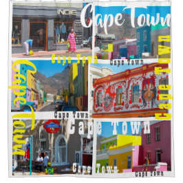 Kapstadt Bo-Kaap Stadtbild Südafrika Duschvorhang