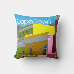 Kapstadt Bo-Kaap Stadtbild Südafrika Kissen
