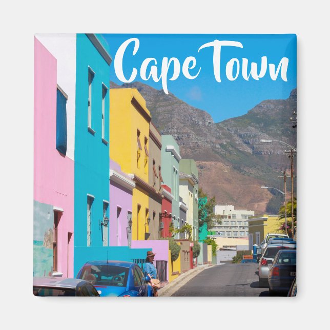 Kapstadt Bo-Kaap Stadtbild Südafrika Magnet (Vorne)