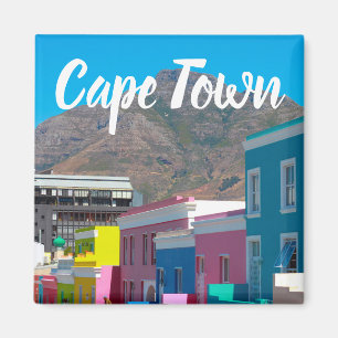 Kapstadt Bo-Kaap Stadtbild Südafrika Magnet