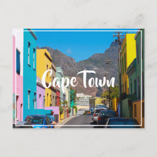 Kapstadt Bo-Kaap Stadtbild Südafrika Postkarte