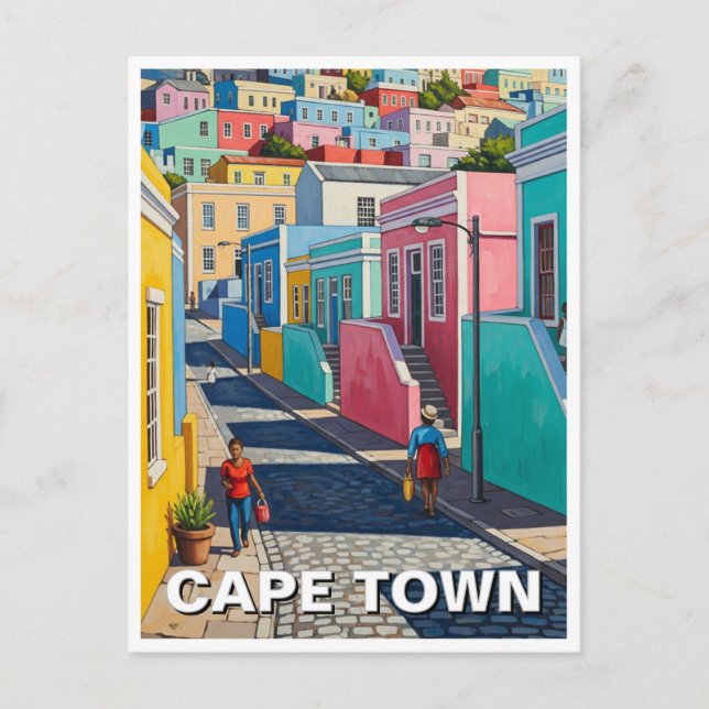 Kapstadt Bo-kaap Südafrika Postkarte (Vorderseite)