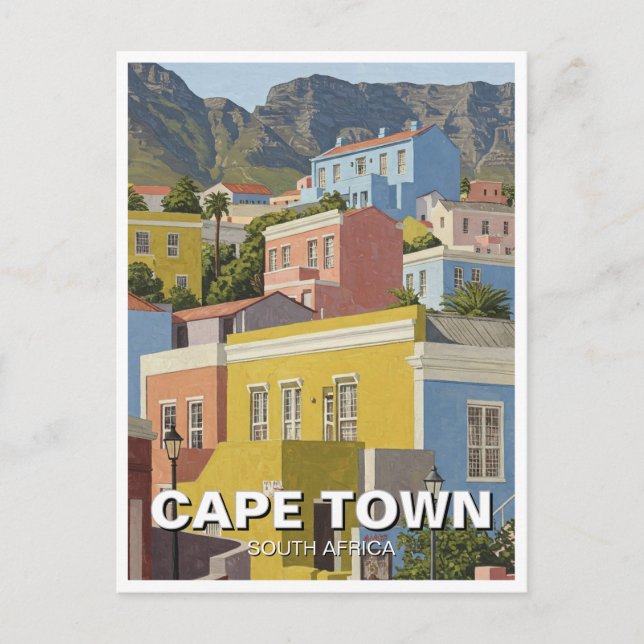 Kapstadt Bo-kaap Südafrika Postkarte (Vorderseite)