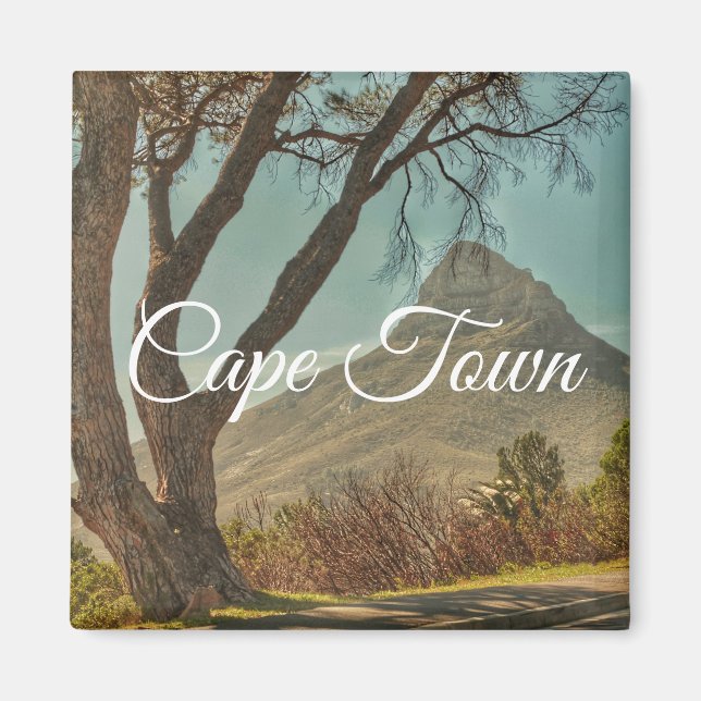 Kapstadt Löwenkopf Landschaft Südafrika Magnet (Vorne)