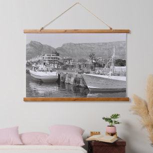 Kapstadt Monochrome V&A Wasserfront Wandteppich Mit Holzrahmen