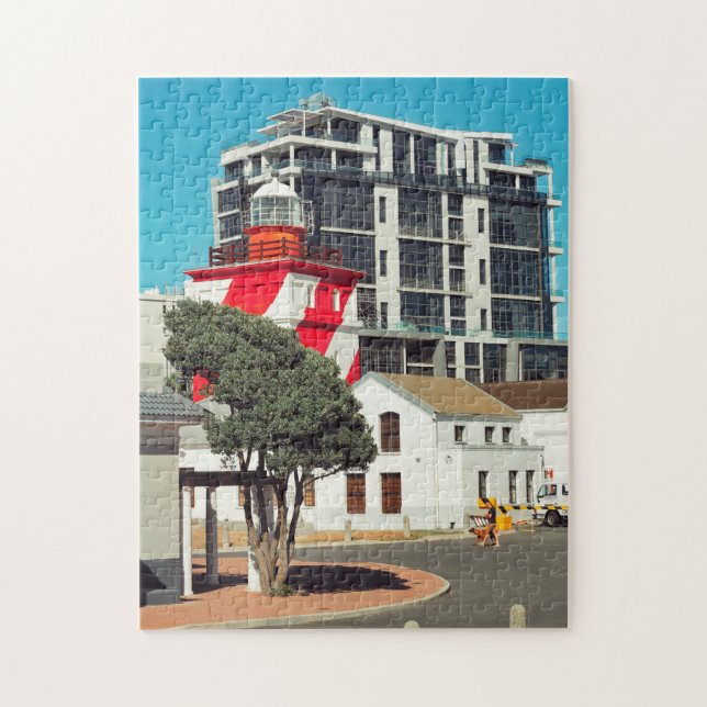 Kapstadt Mouille Point Leuchtturm Südafrika Puzzle (Vertikal)