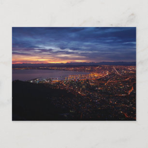 Kapstadt nachts postkarte
