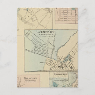Kapstadt, Salem, Vineland, Millville Postkarte