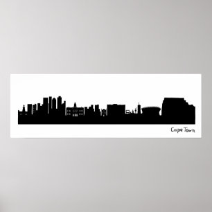 Kapstadt Skyline (Südafrika) Poster